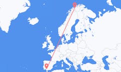 Flights from Sørkjosen to Seville