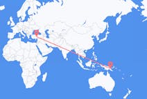 Flyreiser fra Lae, Papua Ny-Guinea til Nevsehir, Tyrkia