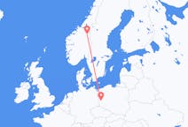 Flights from Røros, Norway to Zielona Góra, Poland