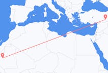 Flyreiser fra Atar, Mauritania til Diyarbakir, Tyrkia