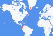 Flyg från Guayaquil, Ecuador till Narsarsuaq, Grönland