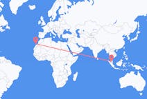 Flyreiser fra Kuala Lumpur, til Lanzarote