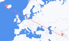 Flights from the city of Peshawar, Pakistan to the city of Reykjavik, Iceland