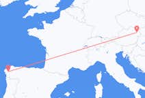 从圣地亚哥 － 德孔波斯特拉飞往维也纳的航班
