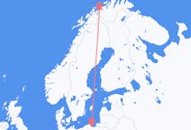 Flyrejser fra Sørkjosen, Norge til Gdańsk, Polen