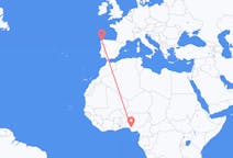 Flyrejser fra Benin City, Nigeria til La Coruña, Spanien