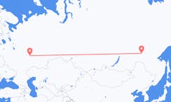 Vols depuis la ville de Neryungri vers la ville de Kazan