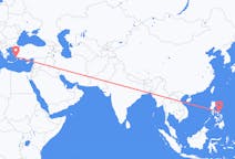 出发地 菲律宾卡坦端内斯·维拉克目的地 土耳其哈利卡那索斯的航班