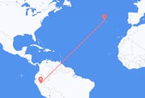 Flyreiser fra Tarapoto, Peru til Terceira, Portugal