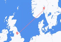 Flyrejser fra Leeds til Oslo