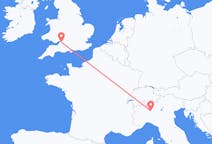 Flyreiser fra Milano, Italia til Bristol, England