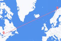 出发地 加拿大出发地 北灣目的地 挪威Tromsö的航班