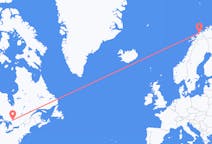 Loty z North Bay, Kanada do Tromso, Norwegia