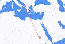 Flights from Khartoum, Sudan to Corfu, Greece