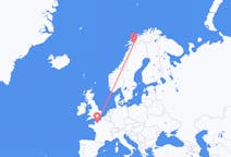 Flights from Caen, France to Narvik, Norway