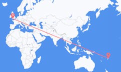 Flyreiser fra Labasa, Fiji til Exeter, England
