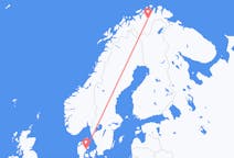 Flights from Lakselv, Norway to Aarhus, Denmark