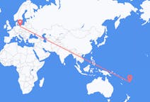 Flyrejser fra Kadavu Island, Fiji til Stettin, Polen
