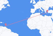 格林纳达从 圣乔治 出发飞往格林纳达目的地 伊卡利亚岛的航班