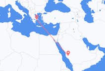 Flyrejser fra Ta if, Saudi-Arabien til Athen, Grækenland