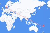 出发地 斐济出发地 坎達武島目的地 丹麦哥本哈根的航班