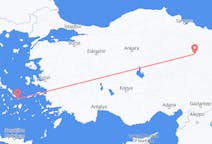 トルコのから スィヴァス、ギリシャのへ ミコノス島フライト