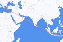 Flyrejser fra Banyuwangi, Indonesien til Rhodes, Grækenland
