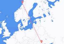 Vluchten van Chisinau, Moldavië naar Brønnøysund, Noorwegen