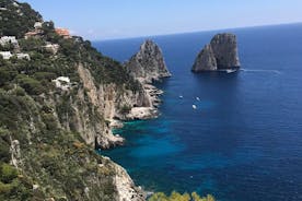Tour desde Sorrento de la isla azul de Capri y Anacapri con tour en barco