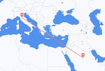 Loty z Al-Kasim, Arabia Saudyjska do Florencji, Włochy