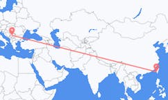 Flyg från Tainan, Taiwan till Kraljevo, Serbien