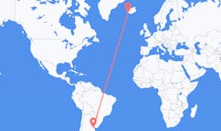 Vluchten van Buenos Aires, Argentinië naar Reykjavík, IJsland