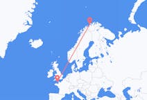 Voos de Hasvik, Noruega para Guernsey, Guernsey