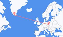 그린란드 나르사크에서 출발해 폴란드 브로츠와프(으)로 가는 항공편