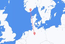 Loty z Kristiansand, Norwegia z Hanower, Niemcy