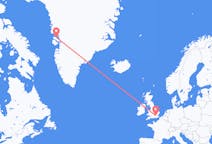 出发地 格陵兰出发地 卡修特前往英格兰的伦敦的航班