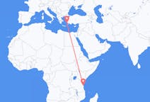 Fly fra Dar-es-Salaam til Kalymnos