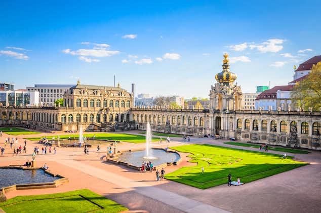 Photo of famous Zwinger palace in Dresden, Saxony, Germany.