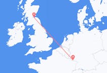 Loty z Edynburg, Szkocja do Saarbrücken, Niemcy