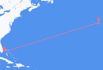 Flyreiser fra Bimini, Bahamas til Graciosa, Portugal