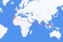 Flyreiser fra Sibu, Malaysia til Lanzarote, Spania