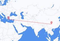 Flyg från Luzhou, Kina till Santorini, Grekland