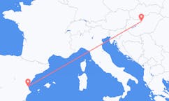 从巴倫西亞飞往布达佩斯的航班