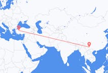 Flüge von Kunming, China nach Kütahya, die Türkei
