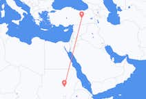 Flyg från Khartoum till Elazığ