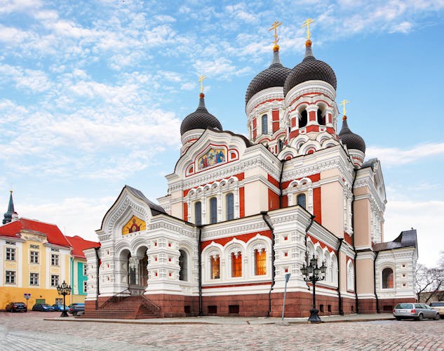 Photo of Alexander Nevsky Cathedral in Tallinn Old Town.