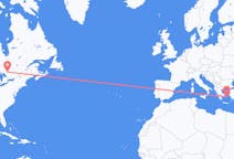 Flyreiser fra North Bay, Canada til Mykonos, Hellas