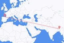 Vluchten van Guwahati, India naar Santander, Spanje