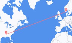 Flyrejser fra Columbus, USA til Kristiansand, Norge