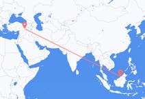 Flyreiser fra Miri, Malaysia til Diyarbakir, Tyrkia